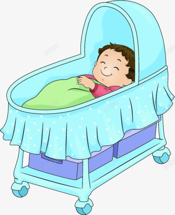 婴儿车里的婴儿png免抠素材_新图网 https://ixintu.com 卡通手绘 婴儿 婴儿车 宝宝 小孩 熟睡 熟睡的婴儿 睡眠 睡觉 进入梦乡