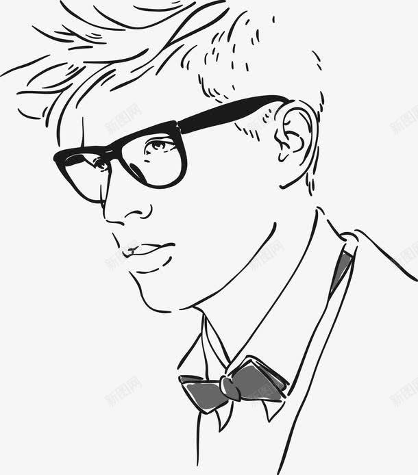 戴眼镜的男人png免抠素材_新图网 https://ixintu.com 人物 卡通人物 卡通男人 手绘男人 男人 男人人物 男人头像 男人手绘 男孩