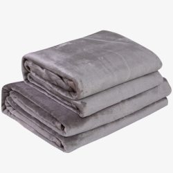 法兰绒羊毛毯灰色羊毛毯高清图片