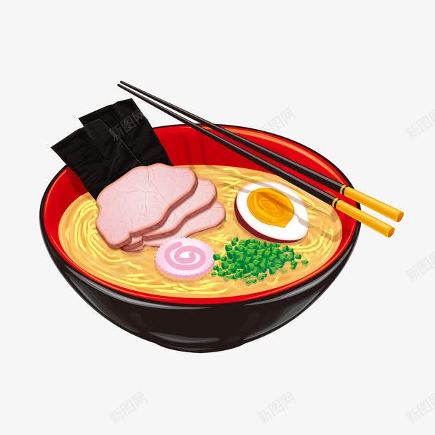 拉面png免抠素材_新图网 https://ixintu.com 卡通 拉面 牛肉面 食品 鸡蛋