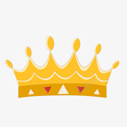 国王的城堡卡通金色公主的王冠高清图片