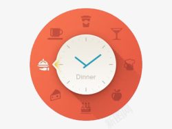 走动的时间时钟图标高清图片