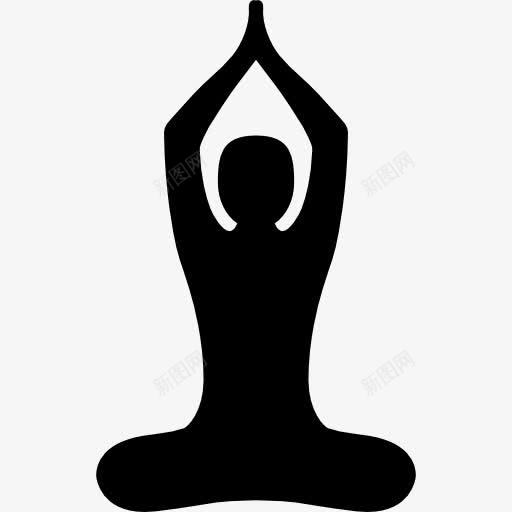 佛教瑜伽姿势图标png_新图网 https://ixintu.com 佛教 冥想 宗教 放松 放空 运动