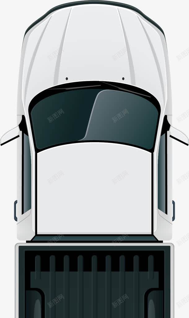 白色汽车png免抠素材_新图网 https://ixintu.com 俯视图 卡车 城市俯视 小型 小汽车俯视 小汽车俯视图