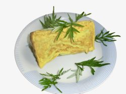 艾草厚蛋烧素材