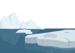冰峰风景可爱的卡通冰峰高清图片