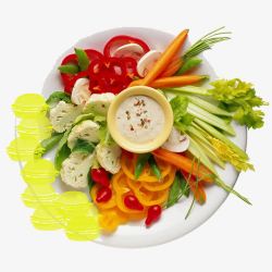 蔬菜拼盘蔬菜沙拉素材