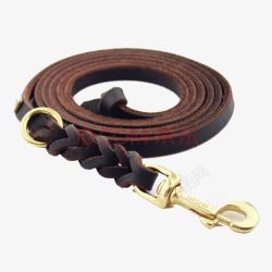 拴狗棕色绳子和钩子高清图片