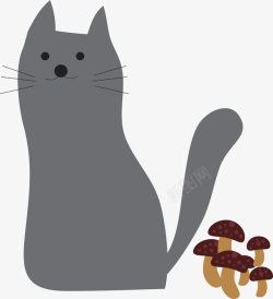 猫咪图案卡通动物小猫咪插画矢量图高清图片