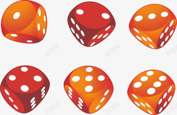 立体骰子png免抠素材_新图网 https://ixintu.com 六点 卡通 彩绘 红色 色子