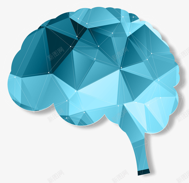 蓝色碎片大脑矢量图eps免抠素材_新图网 https://ixintu.com 卡通脑子 矢量大脑 碎片大脑 脑容量 蓝色 蓝色脑子 矢量图