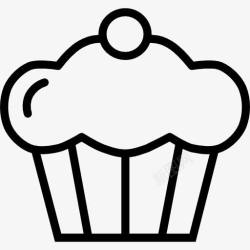 食品和餐厅蛋糕图标高清图片