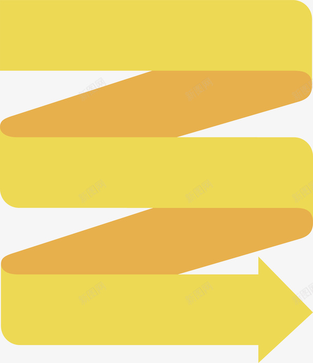 创意黄色螺旋箭头矢量图ai免抠素材_新图网 https://ixintu.com 几何 创意 创意箭头 图案 指引 指示 方向 箭头 花边 设计 长箭 黄色下螺旋箭头 矢量图