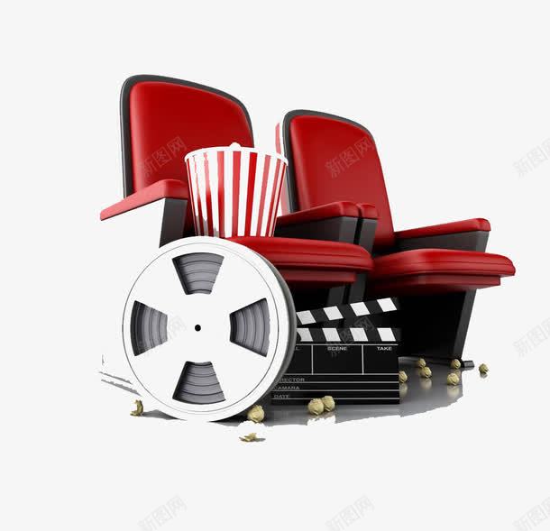电影院座椅png免抠素材_新图网 https://ixintu.com PNG 座椅 电影院 看电影 红色