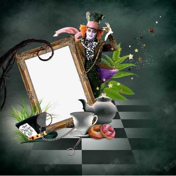 魔幻点缀小丑png免抠素材_新图网 https://ixintu.com joker 小丑 手绘 暗黑点缀 梦幻 气氛 魔幻点缀 魔幻背景 魔术师 黑暗