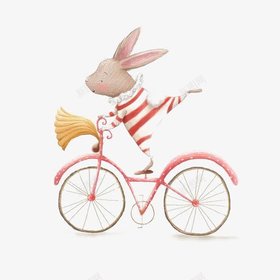 兔子png免抠素材_新图网 https://ixintu.com q版兔子 儿童 兔子 卡通 手绘 插画 文艺 清新 绘本 自行车