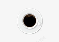 咖啡杯俯视图素材