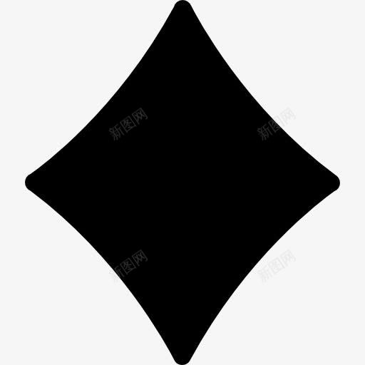 钻石象征图标png_新图网 https://ixintu.com 图形 形状 标志 符号 菱形 黑色