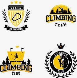健身房Logo黄色健身logo图标高清图片