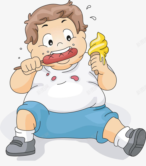儿童坐姿吃食品png免抠素材_新图网 https://ixintu.com 儿童坐姿 卡通 吃食品 坐在地上 小朋友 彩图 胖