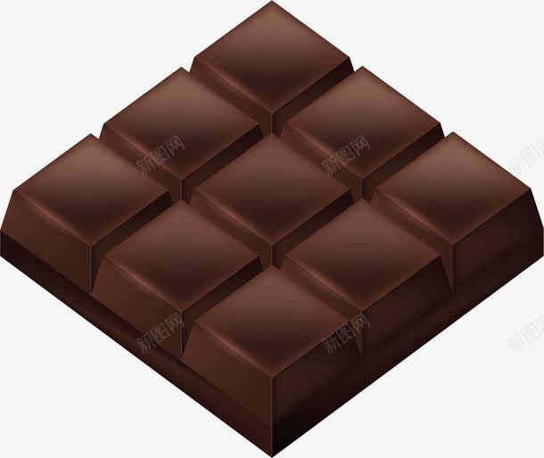 小方块进口黑巧克力png免抠素材_新图网 https://ixintu.com 巧克力 方块 方块巧克力 矢量png 美味巧克力 黑巧克力