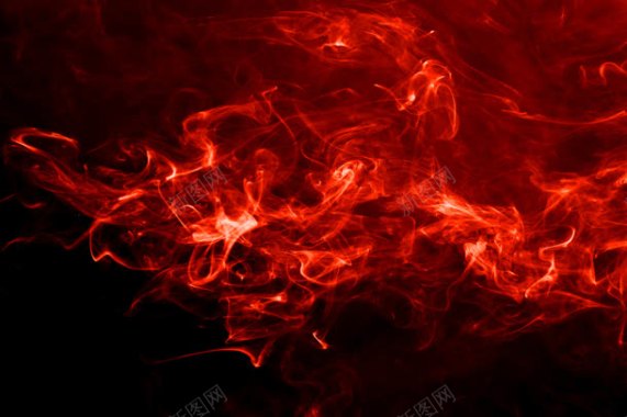 红色火光光效壁纸背景