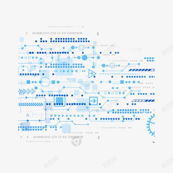 科技数码电路图png免抠素材_新图网 https://ixintu.com 数码 电路图 科技