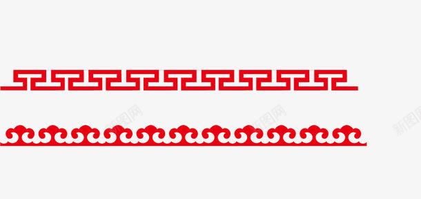 回字纹png免抠素材_新图网 https://ixintu.com 中边框 古典 回字纹