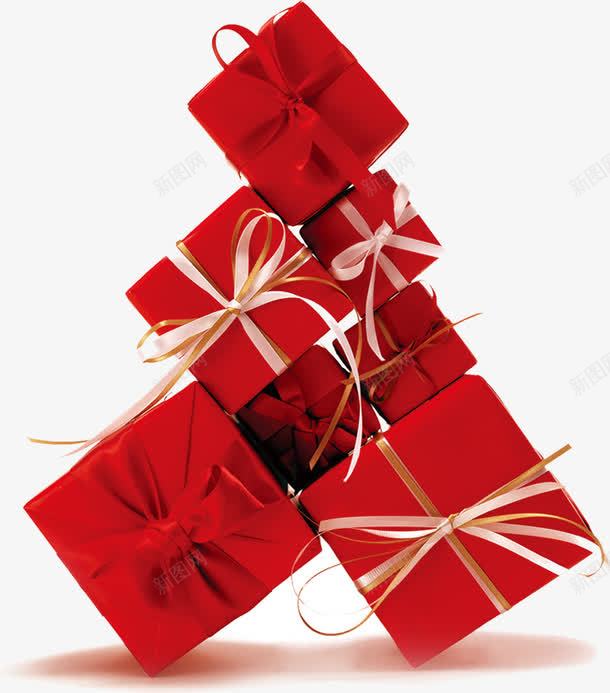 红色重叠礼物堆积png免抠素材_新图网 https://ixintu.com 堆积 礼物 红色 重叠