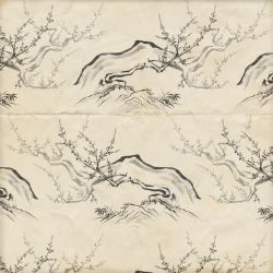 中国画底纹水墨梅花背景高清图片