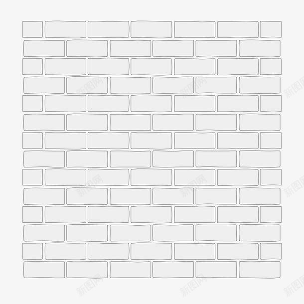 灰白色砖块墙壁png免抠素材_新图网 https://ixintu.com 墙壁 灰白色 白色墙壁 砖块