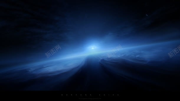 神秘的蓝色外太空星球jpg设计背景_新图网 https://ixintu.com 太空 星球 神秘 蓝色