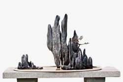 园林塑石假山假山模型高清图片