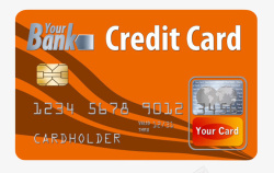 信用额度账户红色世界通用贷记卡实物高清图片