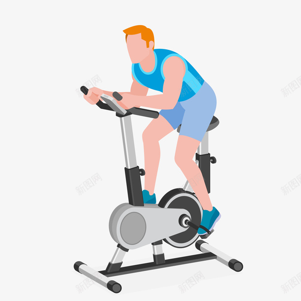 健身房里的男性人物png免抠素材_新图网 https://ixintu.com 人物设计 健身房 扁平化 运动 运动仪器 运动器材 锻炼