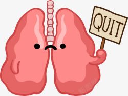 肺部图案卡通肺部禁烟高清图片