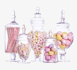 玻璃容器器皿欧美式玻璃糖果罐高清图片