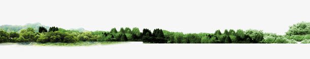 远处的树丛png免抠素材_新图网 https://ixintu.com 树丛 树林 植物 植物素材 绿色