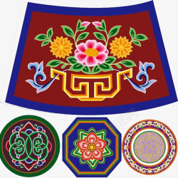 蒙古族传统服饰纹理素材