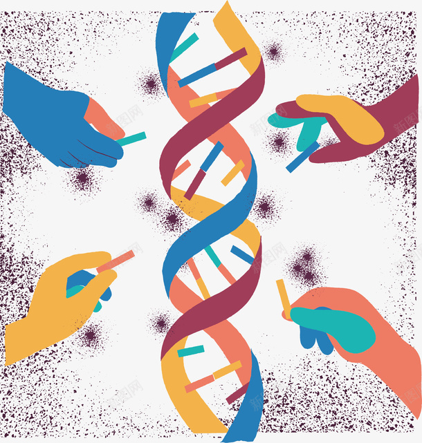 手造DNApng免抠素材_新图网 https://ixintu.com DNA DNA双螺旋结构图片 卡通 手绘 模型