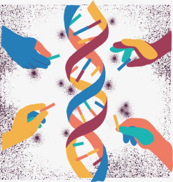 卡通DNA手造DNA高清图片