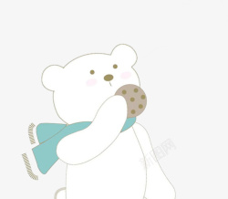 卡通饼干手绘小熊高清图片