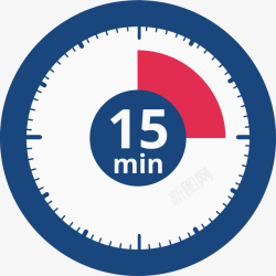 扁平化钟表时间计时器矢量图图标高清图片