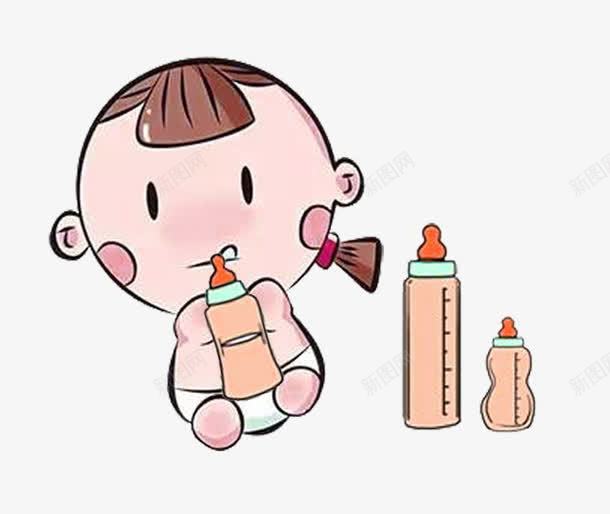 宝宝咬奶瓶png免抠素材_新图网 https://ixintu.com 可爱 喝奶 女宝宝 奶水 奶瓶 婴儿 孩子 宝宝 宝宝喝奶 宝宝奶瓶 小孩