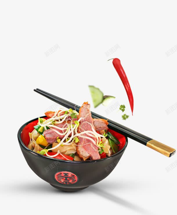 牛肉面辣椒豆芽碗筷png免抠素材_新图网 https://ixintu.com png素材 牛肉面 碗筷 豆芽 辣椒