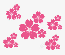 粉红碎花粉红色碎花矢量图高清图片