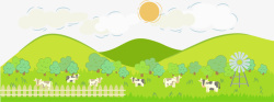 萌宠世界世界环境日绿色草原高清图片