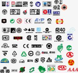 ce认证包装认证标识QSEMCCE矢量图图标高清图片