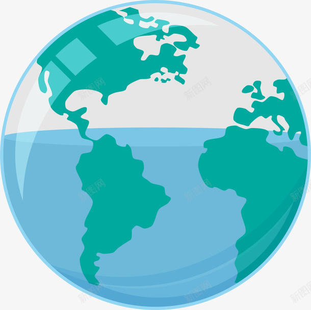 蓝色透明水流地球png免抠素材_新图网 https://ixintu.com 世界环境日 水流地球 环保 生态循环 自然 节水 蓝色星球