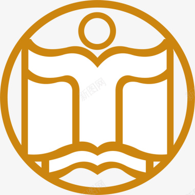 圆形的商学院logo矢量图图标图标
